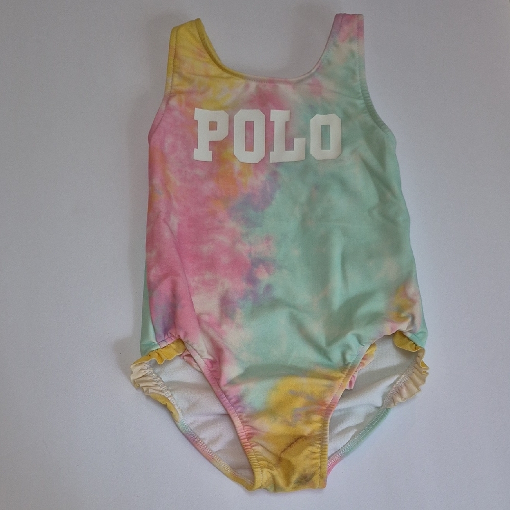 Girls Polo Ralph Lauren Baby Toddler Tie-Dye Swimsuit 24M